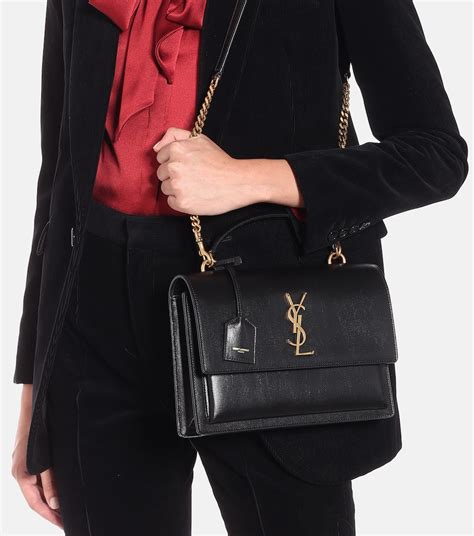 ysl sunset medium chain|SAINT LAURENT Sunset medium leather shoulder bag .